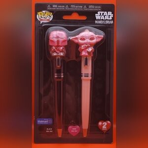 Funko Pop! Pens: Star Wars The Mandalorian and Grogu 2-Pack Valentine Exclusive